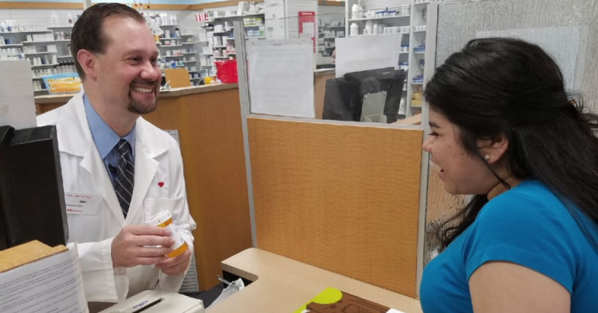 Spanish Immersion pharmacist intern Nathaniel Moore loves working in the Hispanic community.