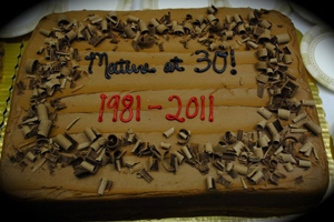 The school commemorated this occasion with cakes on each campus.