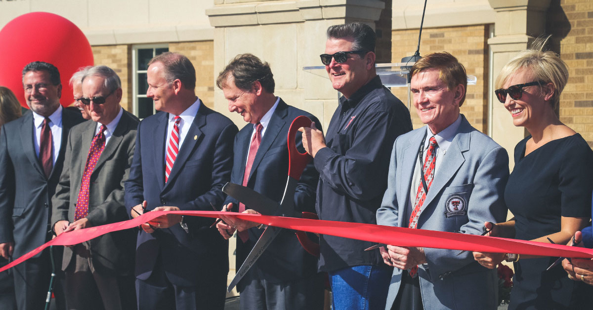 SimCentral ribbon-cutting ceremony on Amarillo campus.