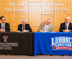 TTUHSC and LCU Sign Agreement to Cultivate Student Success