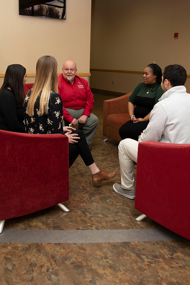 TTUHSC group visiting over mental health counseling