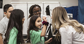 5th Grade student at the TTUHSC for the Doctor For A Day Mini Camp