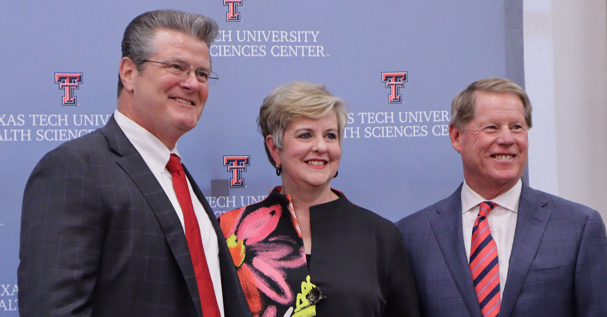 Chancellor Tedd L. Mitchell, President Lori Rice-Spearman and Regent Mark Griffin