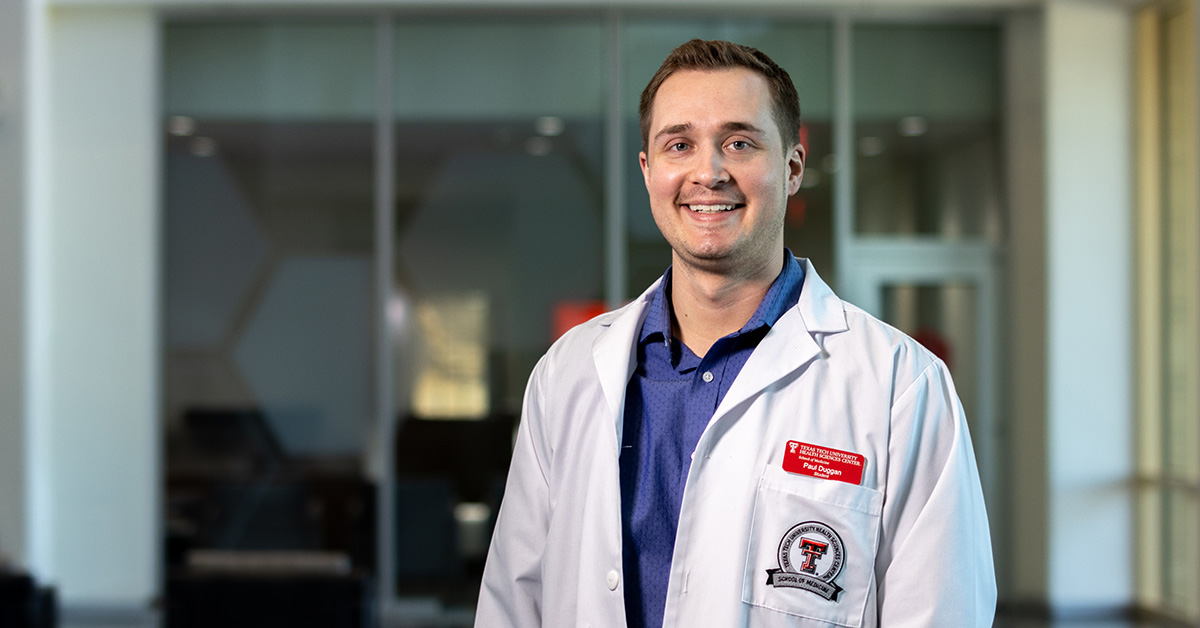 Paul Duggan, volunteer at the free clinic for Texas Tech University Health Sciences Center