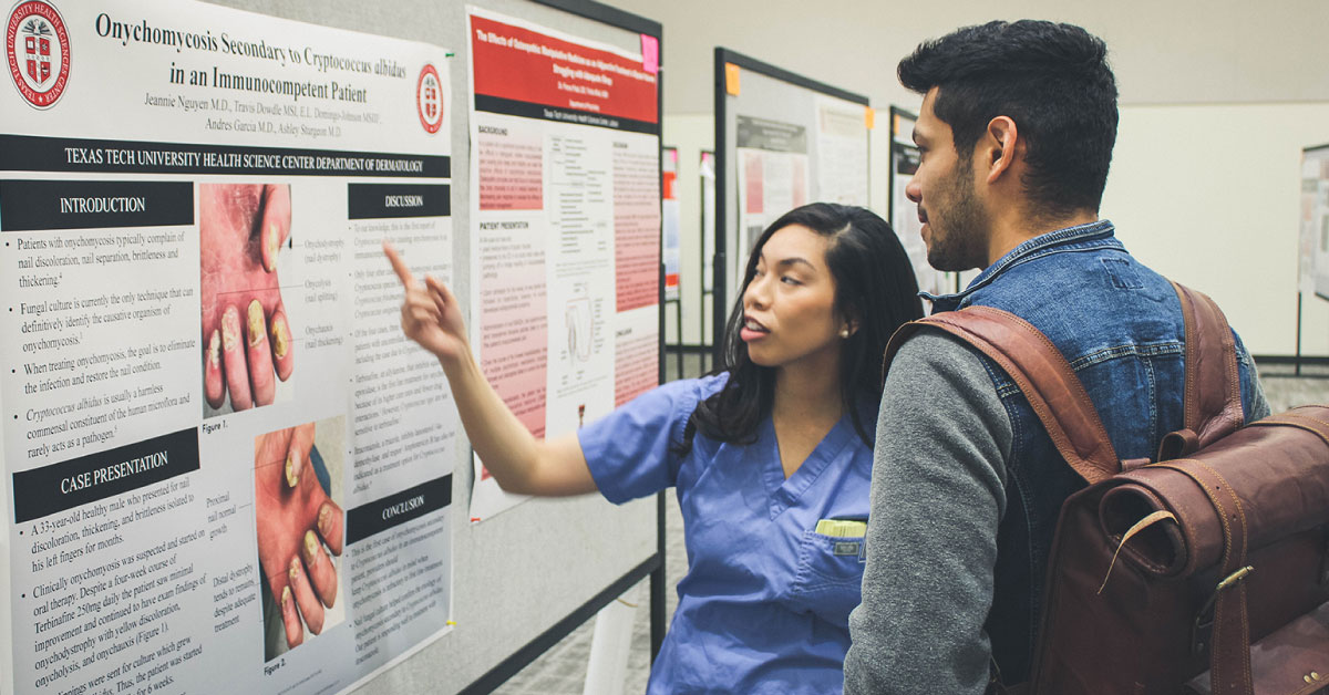 ttuhsc student presenting research