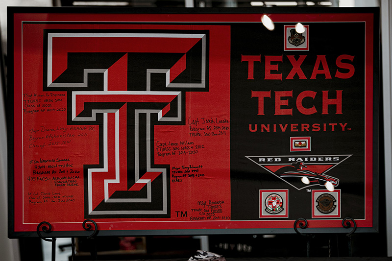 TTU flag with signatures