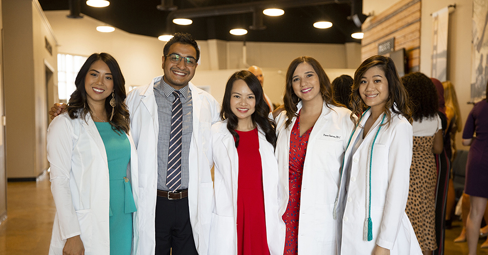 PA students during the white coat ceremony in 2019