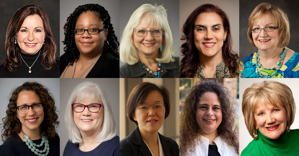 headshots of TTUHSC women for Women's History Month