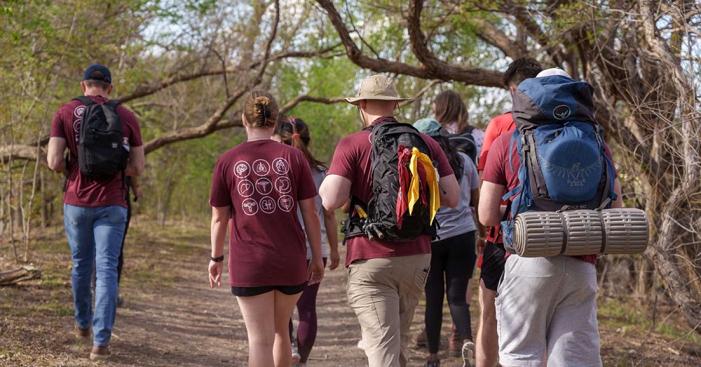 TTUHSC students hiking