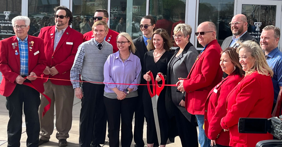 Texas Tech Physicians Pediatrics clinic ribbon cutting