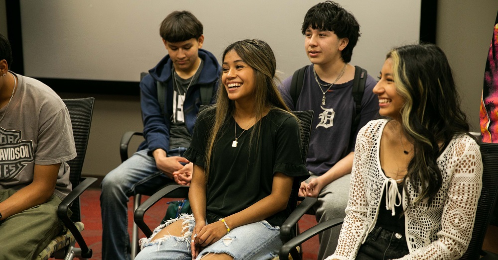 students laugh during docs for a day minicamp with TTUHSC in Lubbock