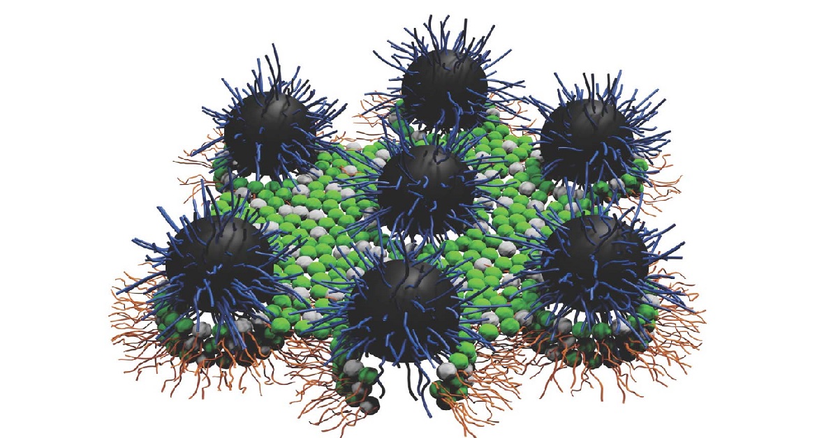 computer generated illustration of nanoantibiotics