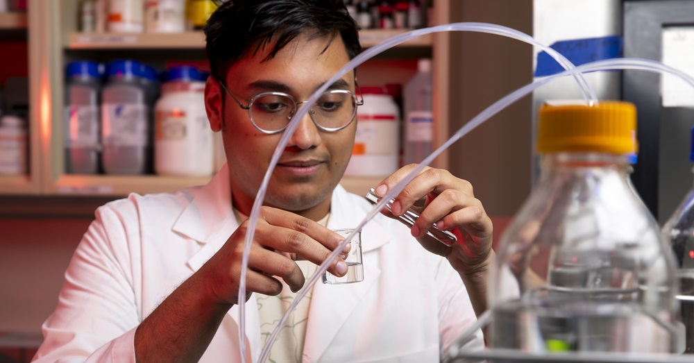 man working in a lab