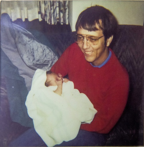 Dr. Prien holding a child