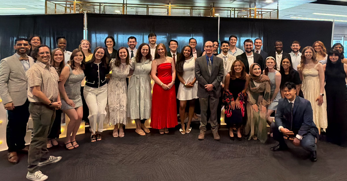 Several TTUHSC medical students pose for a group picture.