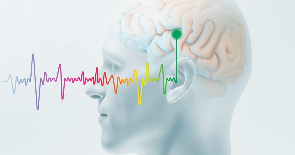 illustration of a brain inside a human head