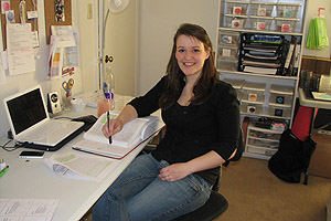 Balancing her studies and running a business has helped Jezierski learn to prioritize her responsibilities.