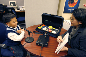 Lee is investigating how bilingual children who learn two languages simultaneously distinguish speech sounds.