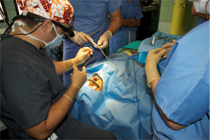 Agullo and a physician from the Mayo Clinic performed 66 surgeries to correct cleft lips and palates on children in Peru.