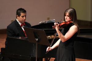 Sixteen students and faculty members performed during the recital.