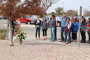 The memorial gave students the opportunity to show the patients and their families their gratitude.