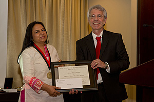 Mittal (left) received the Dean’s Clinical Teaching Award.